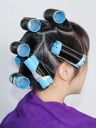 10入組加厚標準捲髮棒,適用於捲髮和燙髮