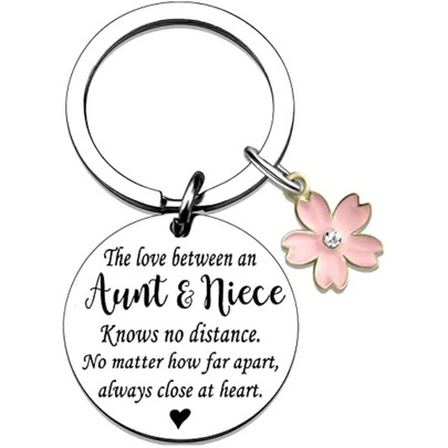 Aunt Niece S Aunt S From Niece Niece S From Aunt Auntie Best Aunt Ever S Key Chain Birthday S For Aunt Niece S For Aunt From Niece Keyring For Women Valentine's Day Car Accessories Bag Charm School Cute Goth Y2k Christmas Gift Ideas Bag Accessories Lanyards With Id Holder Car Accessories Bag Charms