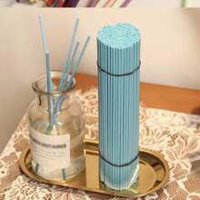 30入組彩色香氛棒(無火), 帶香藤, 香氛水, 除臭和芳香療法纖維棒