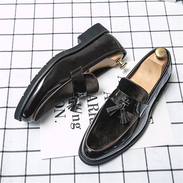 Men's Fashionable Soft, Breathable, Comfortable And Lightweight Casual Leather Shoes