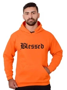 Men Sweatshirts - 橘色 - 查看 1