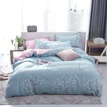 1pc Single Bedding Cover In Aesthetic Style With Aloe Material, Chinese Style - Multicolor - View 2