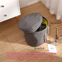1pc Pet Supplies Storage Bucket, Suitable For Storing Pet Toys And Training Supplies - Grey - View 6