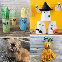 600入组眼睛-自黏式,,完美適用於兒童3+ - 黑與白 - 查看 3