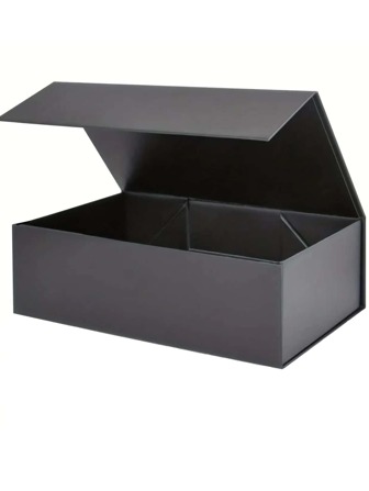 1pc Black Gift Packaging Large Black Gift Box With Magnetic Closure - Perfect For Storing And Organizing Decorations For Mother's Day, Thanksgiving, Birthdays And Weddings!