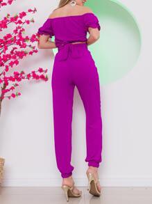 Women Two-piece Outfits - Màu tím - Xem 4