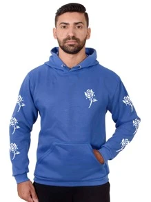 Men Sweatshirts - 寶藍色 - 查看 1