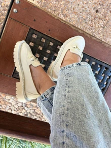 Women Casual Shoes - Champagne - View 2