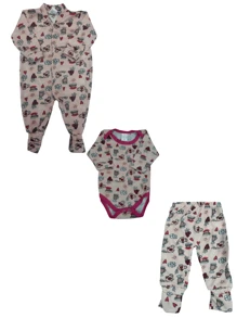 Baby Girls Sets - 藕粉色 - 查看 1