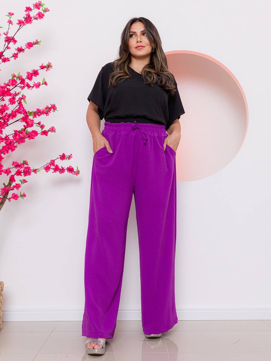 Women Pants - Màu tím - Xem 1