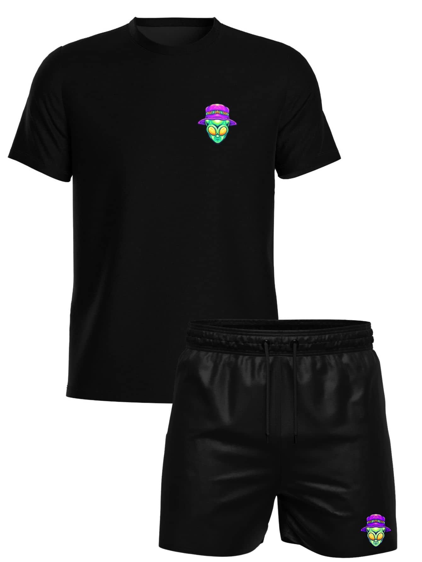 Men Shirts - 黑色 - 查看 1