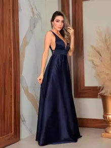 Grife Velasco Women Party Dresses - Màu xanh hải quân - Xem 5