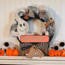 Set Of 1 Halloween Door Knockers Halloween Decoration Halloween Eve Decoration Ghost Face Black Cat Skull Elements Door Knockers Party, Home Decor Door Knockers - ghost - View 7