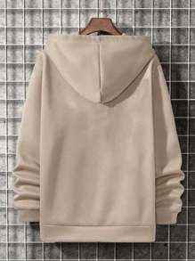 Men's Dinosaur Kangaroo Sweatshirt - 米色 - 查看 2