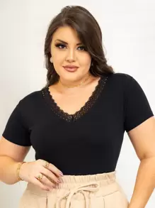 Women T-Shirts - Black - View 1