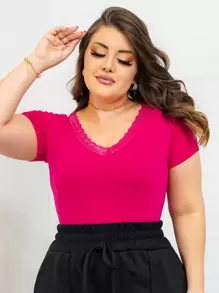 Women T-Shirts - Màu Hồng Tươi - Xem 2