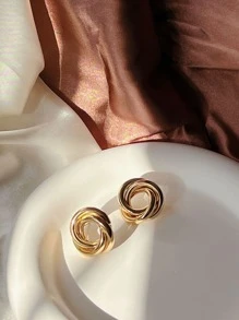 Stud Earrings - Vàng - Xem 1