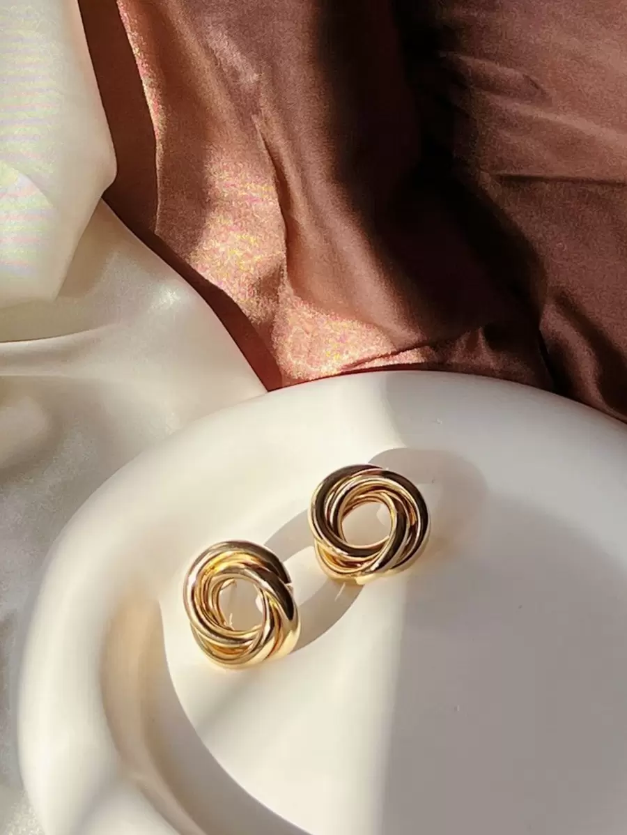 Stud Earrings - Vàng - Xem 1