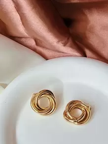 Stud Earrings - Vàng - Xem 5