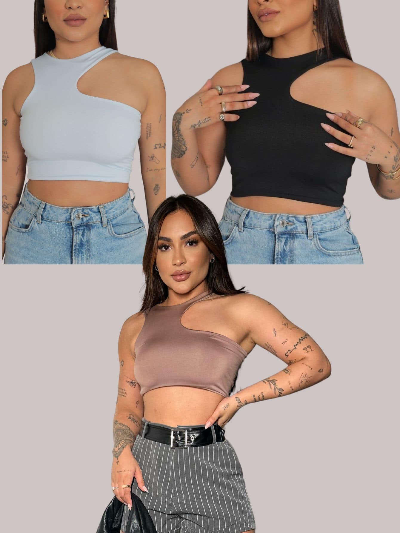 Women Tops - 玫瑰紅 - 查看 1