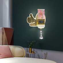 銅色雙頭臥室、客廳、電視背景牆燈,適用於酒店,別墅裝飾照明,具有3種顏色可變光效 - 金色 - 查看 8