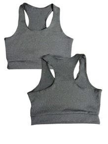 Women Tops - 灰色 - 查看 2