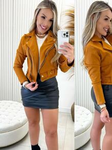 Women Jackets - Camel - View 3
