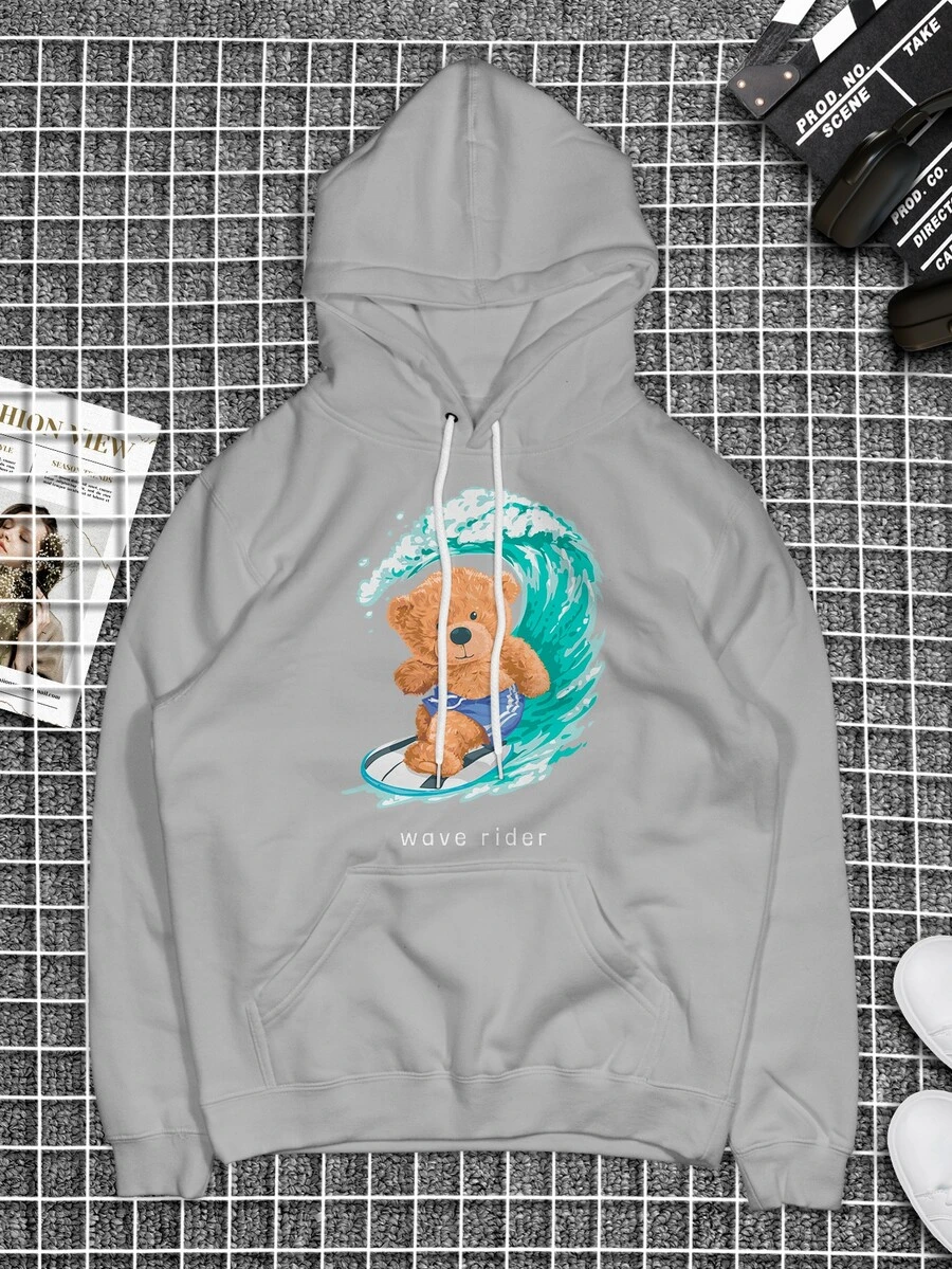 Men Sweatshirts - 灰色 - 查看 1