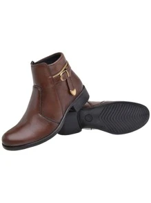 MR TRY SHOES Women Fashion Boots - 鏽棕色 - 查看 4