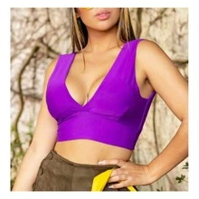 Women Tops - 玫紅色 - 查看 3