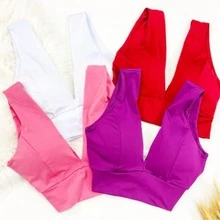Women Tops - 玫紅色 - 查看 2