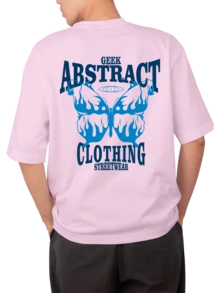 Men T-Shirts - 淺粉色 - 查看 2