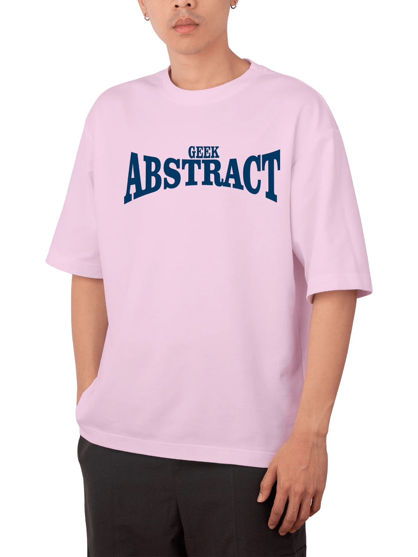 Men T-Shirts - 淺粉色 - 查看 1