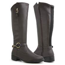 Women Fashion Boots - Rỉ Nâu - Xem 2