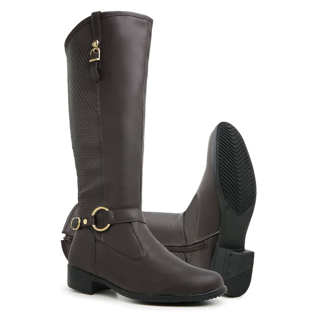 Women Fashion Boots - Rỉ Nâu - Xem 1