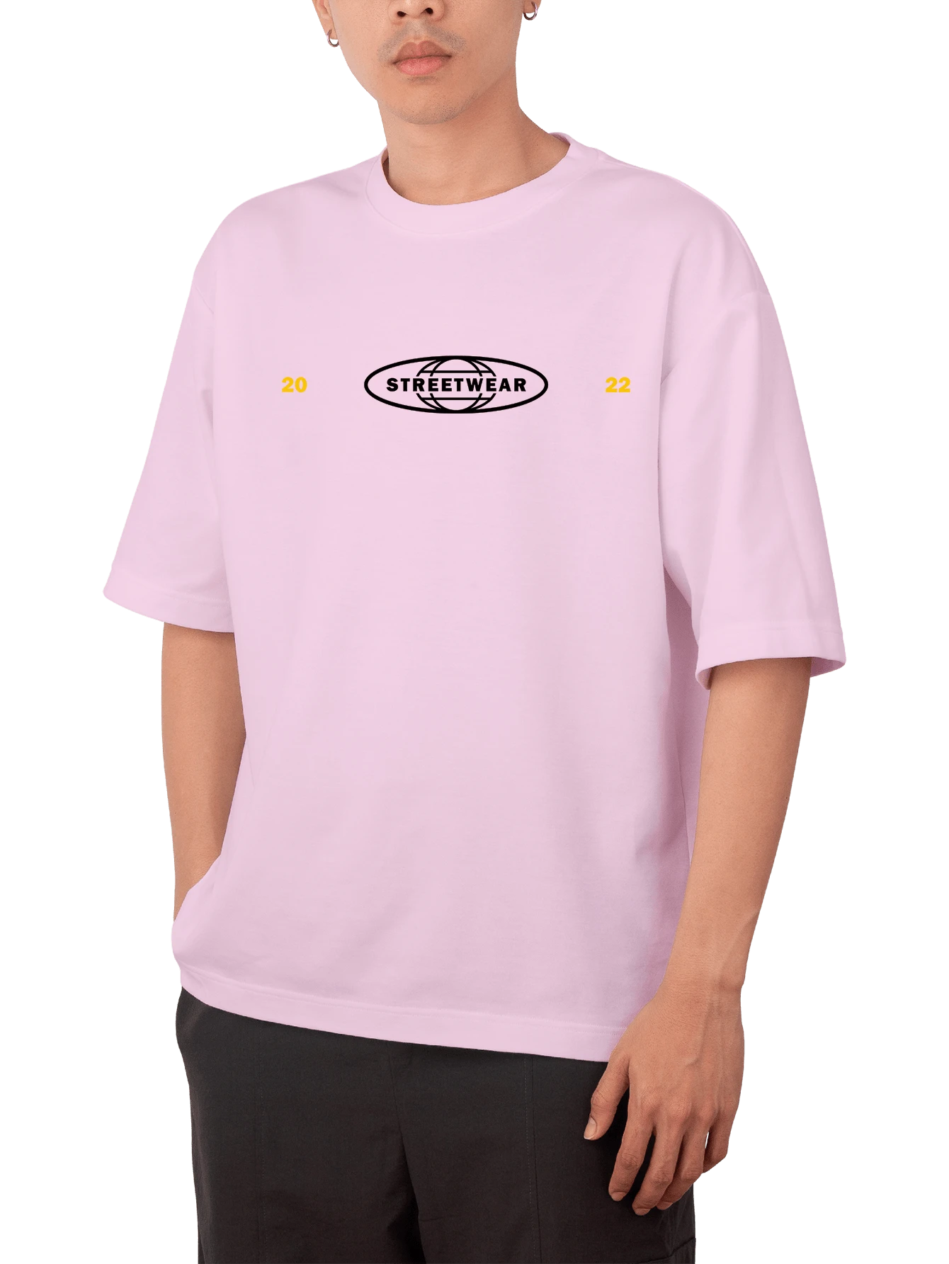 Men T-Shirts - Màu Hồng baby - Xem 1