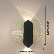 Wall Lamp For Bedroom, New Style Bedside Lamp, Creative Staircase Wall Lamp, Balcony Decoration, Living Room Lamp, Modern And Simple - Black - View 3