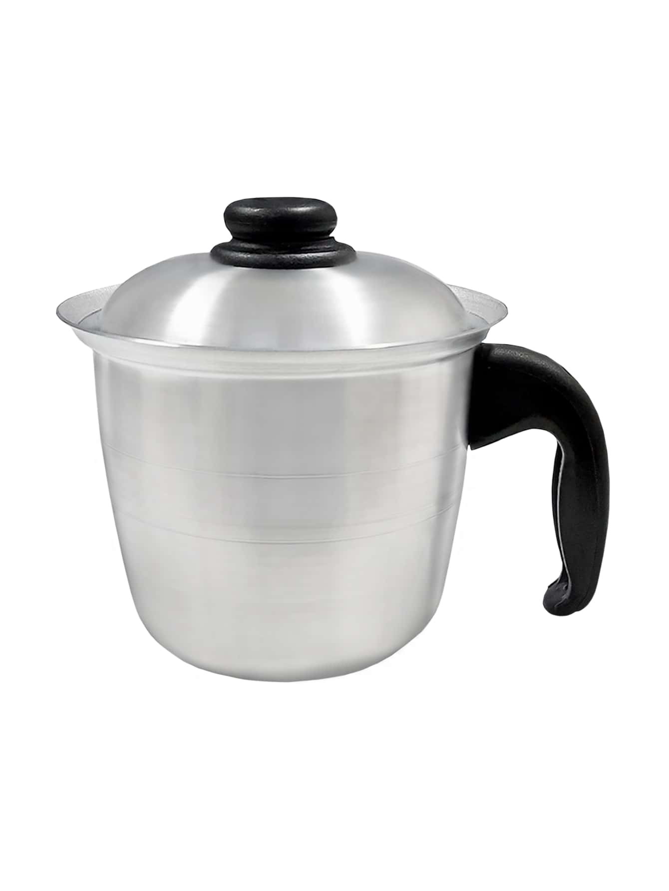 Fervedor Com Tampa  1 Litro - Leiteira - Prata - Visão 1