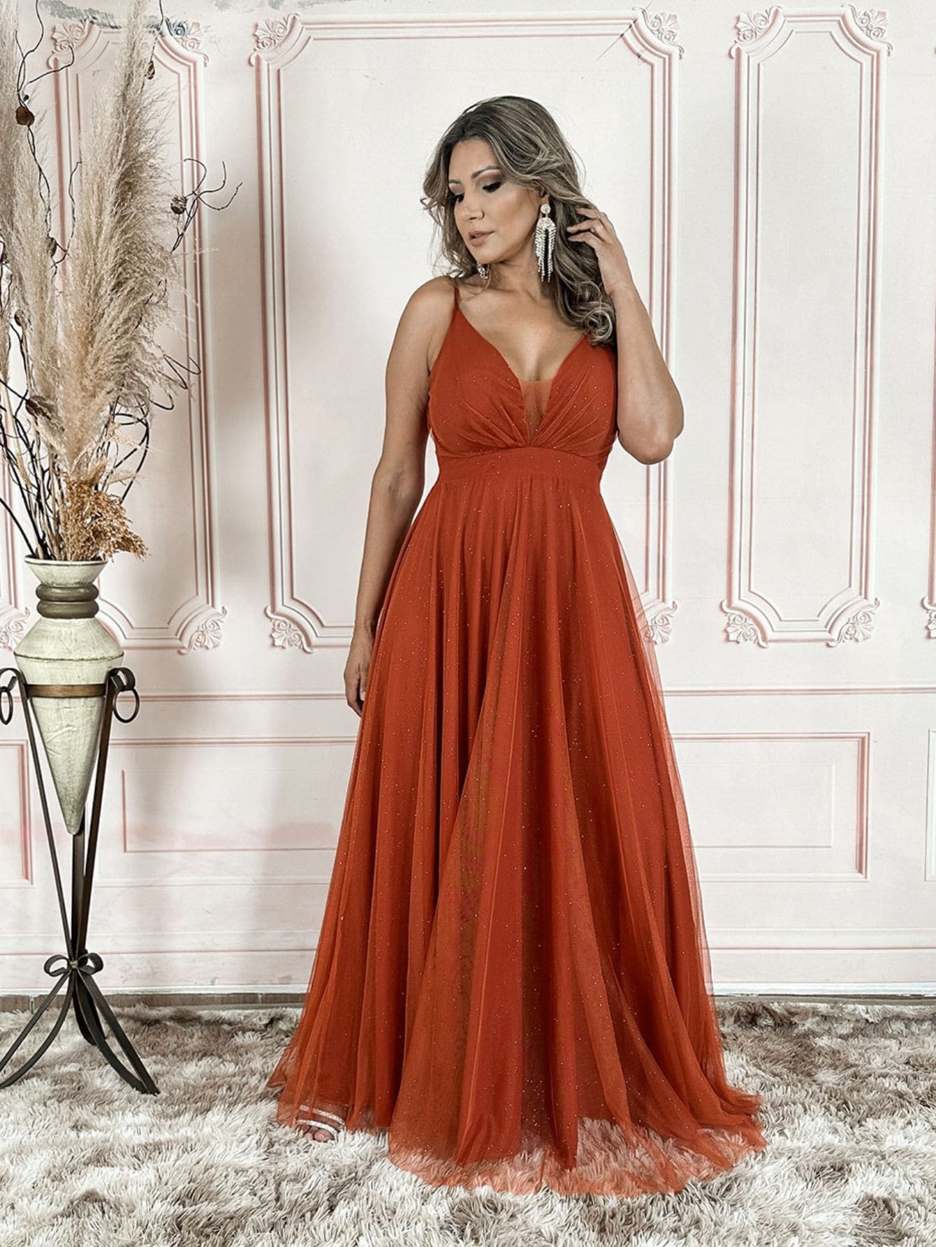 Grife Velasco Women Party Dresses - 亮橙色 - 查看 1