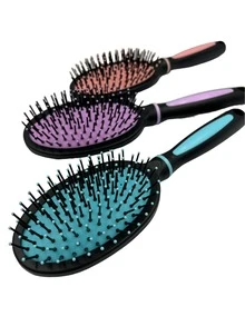 1 Piece Of Dark Hair Comb Anti Friz Resistant Simple Design - 黑色 - 查看 2