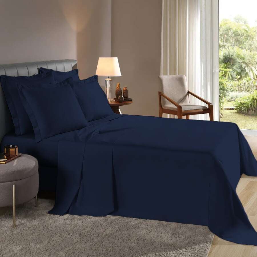 Mattress Covers & Grippers - Màu xanh hải quân - Xem 1
