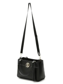 Women Shoulder Bags - Đen và trắng - Xem 5