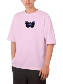 Men T-Shirts - 淺粉色 - 查看 2