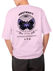 Men T-Shirts - 淺粉色 - 查看 1
