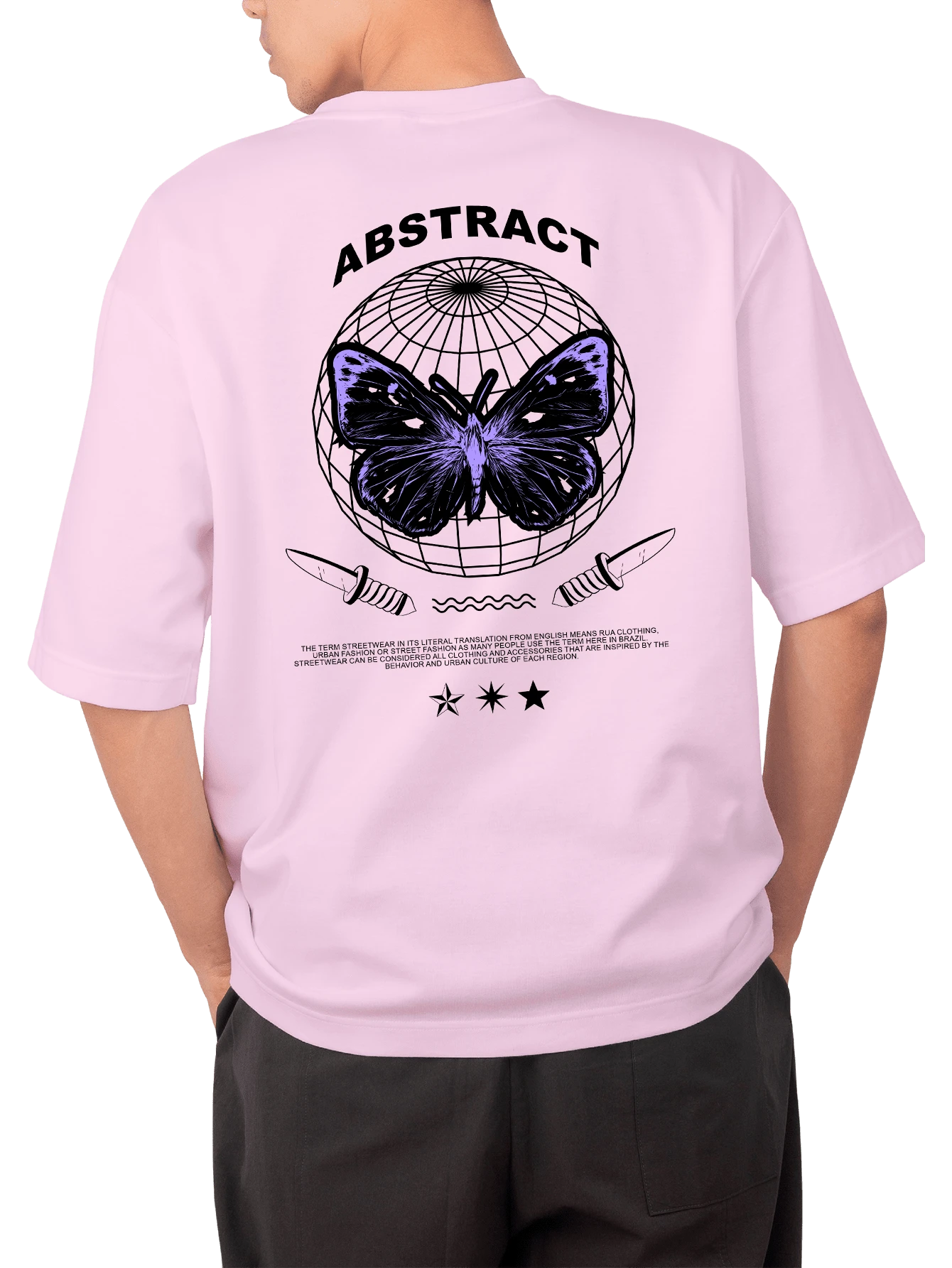 Men T-Shirts - 淺粉色 - 查看 1