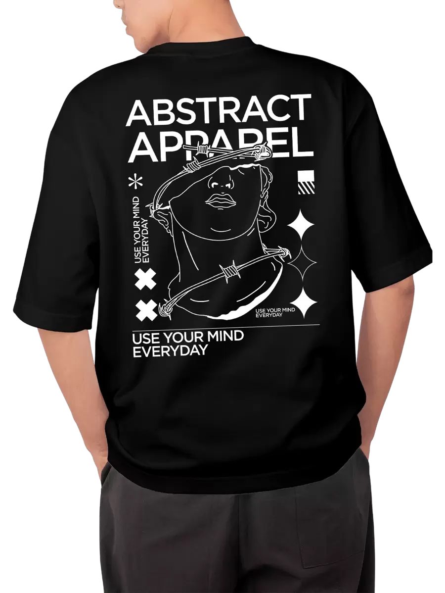 Men T-Shirts - 黑色 - 查看 1