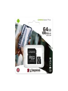 MEMORIA MICRO SD 64GB KINGSTON - Negro - Ver 1