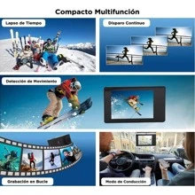 Cámara Deportiva 4k Wifi Con Pantalla Táctil Todo Directo - Negro - Ver 3