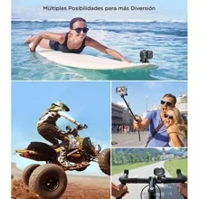 Cámara Deportiva 4k Wifi Con Pantalla Táctil Todo Directo - Negro - Ver 4