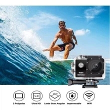Cámara Deportiva 4k Wifi Con Pantalla Táctil Todo Directo - Negro - Ver 7